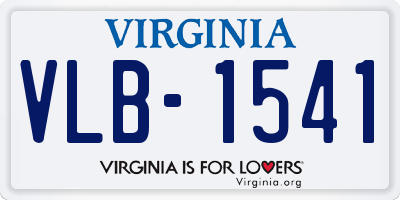 VA license plate VLB1541