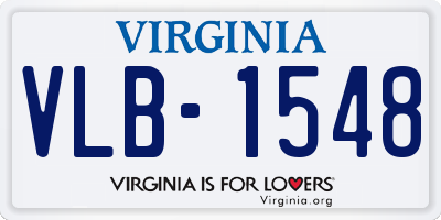 VA license plate VLB1548