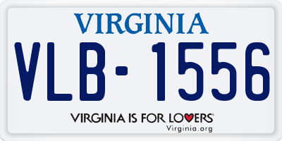 VA license plate VLB1556