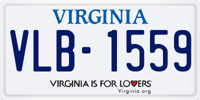 VA license plate VLB1559