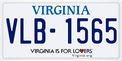 VA license plate VLB1565