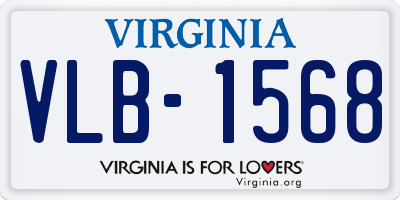 VA license plate VLB1568