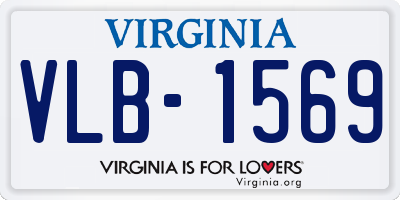 VA license plate VLB1569