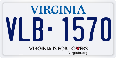 VA license plate VLB1570