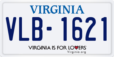 VA license plate VLB1621
