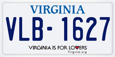 VA license plate VLB1627
