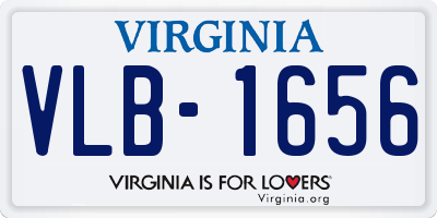 VA license plate VLB1656