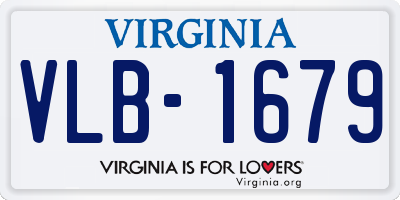 VA license plate VLB1679