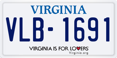 VA license plate VLB1691