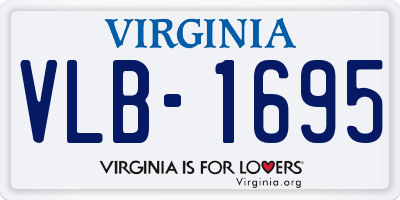 VA license plate VLB1695