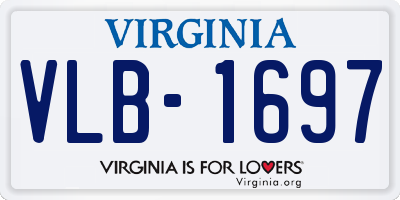 VA license plate VLB1697