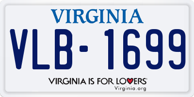 VA license plate VLB1699