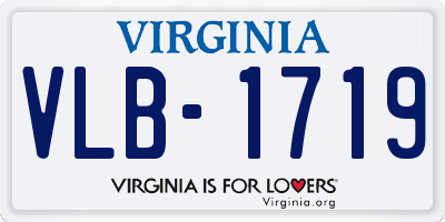 VA license plate VLB1719