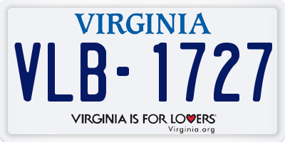 VA license plate VLB1727
