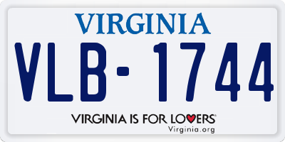 VA license plate VLB1744