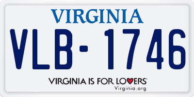 VA license plate VLB1746