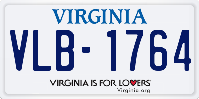 VA license plate VLB1764
