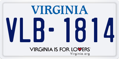 VA license plate VLB1814