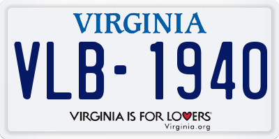 VA license plate VLB1940