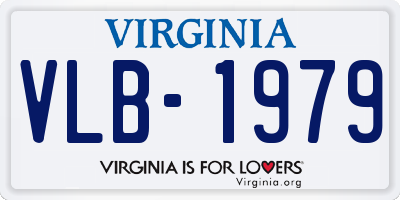 VA license plate VLB1979