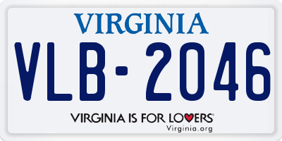 VA license plate VLB2046