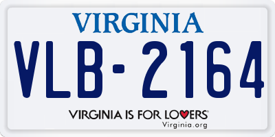 VA license plate VLB2164