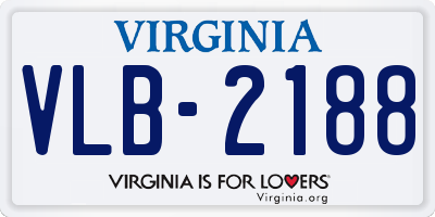 VA license plate VLB2188