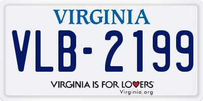 VA license plate VLB2199