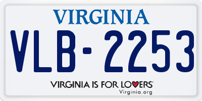 VA license plate VLB2253