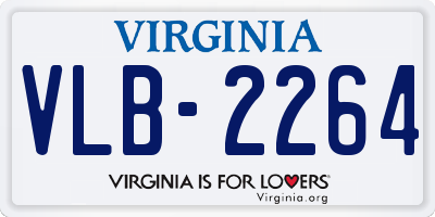 VA license plate VLB2264