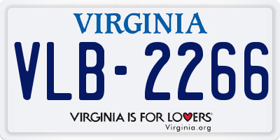 VA license plate VLB2266