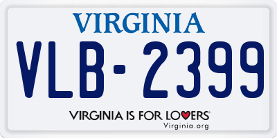 VA license plate VLB2399