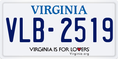 VA license plate VLB2519