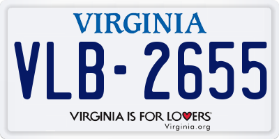 VA license plate VLB2655