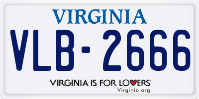 VA license plate VLB2666