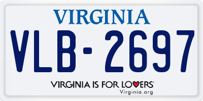 VA license plate VLB2697