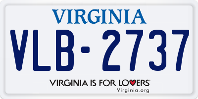 VA license plate VLB2737