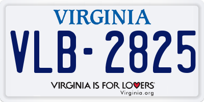 VA license plate VLB2825