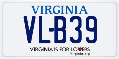 VA license plate VLB39