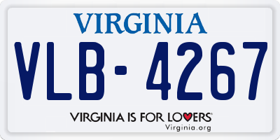 VA license plate VLB4267