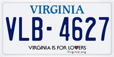 VA license plate VLB4627