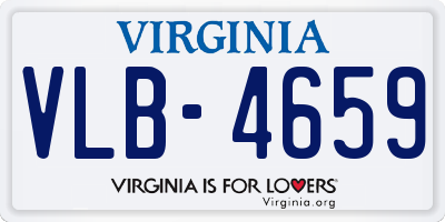 VA license plate VLB4659