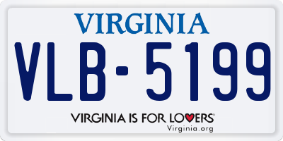 VA license plate VLB5199