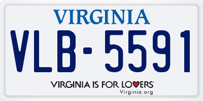 VA license plate VLB5591