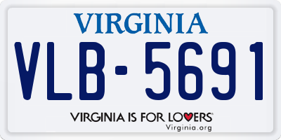 VA license plate VLB5691