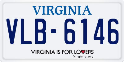 VA license plate VLB6146