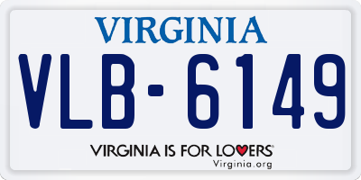 VA license plate VLB6149