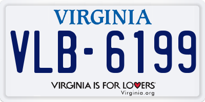 VA license plate VLB6199