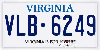 VA license plate VLB6249