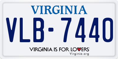 VA license plate VLB7440